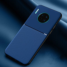 Custodia Silicone Cover Morbida Spigato Y01 per Huawei Mate 30 Blu