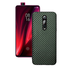 Custodia Silicone Cover Morbida Spigato Y01 per Xiaomi Mi 9T Pro Verde