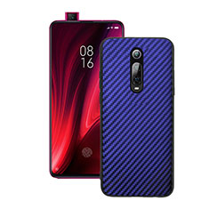 Custodia Silicone Cover Morbida Spigato Y01 per Xiaomi Redmi K20 Pro Blu