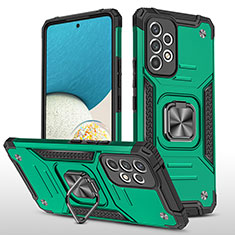 Custodia Silicone e Plastica Opaca Cover con Magnetico Anello Supporto MQ1 per Samsung Galaxy A33 5G Verde Notte
