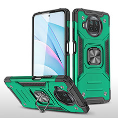 Custodia Silicone e Plastica Opaca Cover con Magnetico Anello Supporto MQ1 per Xiaomi Mi 10T Lite 5G Verde Notte