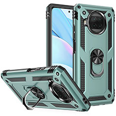 Custodia Silicone e Plastica Opaca Cover con Magnetico Anello Supporto MQ3 per Xiaomi Mi 10T Lite 5G Verde