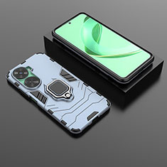 Custodia Silicone e Plastica Opaca Cover con Magnetico Anello Supporto per Huawei Nova 11 SE Blu