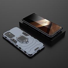 Custodia Silicone e Plastica Opaca Cover con Magnetico Anello Supporto per Samsung Galaxy A15 5G Blu