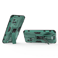 Custodia Silicone e Plastica Opaca Cover con Magnetico Supporto A03 per Vivo iQOO 8 5G Verde