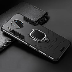 Custodia Silicone e Plastica Opaca Cover con Magnetico Supporto per Huawei Mate 30 Pro Nero