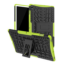 Custodia Silicone e Plastica Opaca Cover con Supporto A01 per Samsung Galaxy Tab S5e 4G 10.5 SM-T725 Verde