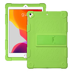 Custodia Silicone e Plastica Opaca Cover con Supporto H01 per Apple iPad Pro 9.7 Verde