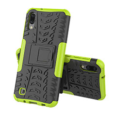 Custodia Silicone e Plastica Opaca Cover con Supporto J01X per Samsung Galaxy M10 Verde