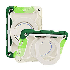 Custodia Silicone e Plastica Opaca Cover con Supporto L03 per Apple iPad Mini 4 Verde