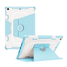 Custodia Silicone e Plastica Opaca Cover con Supporto L04 per Apple iPad 10.2 (2019) Blu