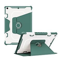 Custodia Silicone e Plastica Opaca Cover con Supporto L04 per Apple iPad 10.2 (2019) Verde