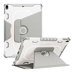 Custodia Silicone e Plastica Opaca Cover con Supporto L04 per Apple iPad Air 3 Grigio