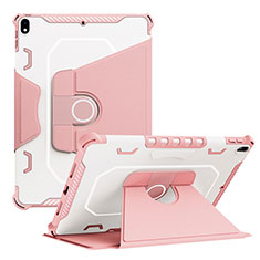 Custodia Silicone e Plastica Opaca Cover con Supporto L04 per Apple iPad Air 3 Rosa
