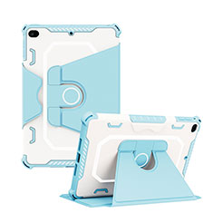 Custodia Silicone e Plastica Opaca Cover con Supporto L04 per Apple iPad Mini 5 (2019) Blu