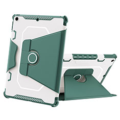 Custodia Silicone e Plastica Opaca Cover con Supporto L05 per Apple iPad 10.2 (2020) Verde