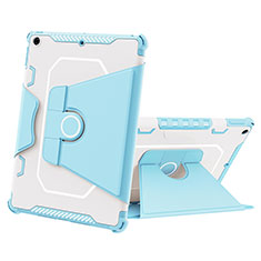 Custodia Silicone e Plastica Opaca Cover con Supporto L05 per Apple iPad 10.2 (2021) Blu