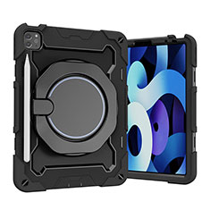 Custodia Silicone e Plastica Opaca Cover con Supporto L13 per Apple iPad Pro 11 (2020) Nero