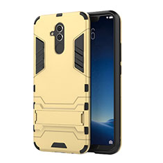 Custodia Silicone e Plastica Opaca Cover con Supporto per Huawei Maimang 7 Oro