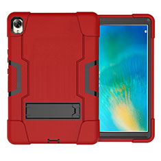 Custodia Silicone e Plastica Opaca Cover con Supporto per Huawei MatePad 10.8 Rosso