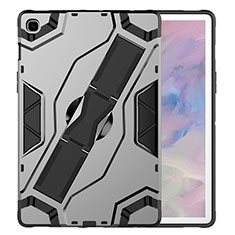 Custodia Silicone e Plastica Opaca Cover con Supporto per Samsung Galaxy Tab S5e 4G 10.5 SM-T725 Nero