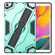 Custodia Silicone e Plastica Opaca Cover con Supporto per Samsung Galaxy Tab S5e Wi-Fi 10.5 SM-T720 Verde