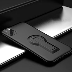 Custodia Silicone e Plastica Opaca Cover con Supporto R01 per Apple iPhone 11 Pro Max Nero