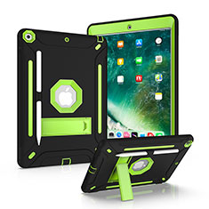 Custodia Silicone e Plastica Opaca Cover con Supporto YJ1 per Apple iPad 10.2 (2019) Verde