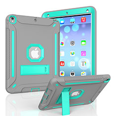Custodia Silicone e Plastica Opaca Cover con Supporto YJ1 per Apple iPad Air 3 Grigio