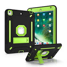 Custodia Silicone e Plastica Opaca Cover con Supporto YJ1 per Apple iPad Mini 4 Verde