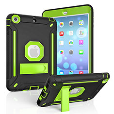 Custodia Silicone e Plastica Opaca Cover con Supporto YJ1 per Apple iPad Mini Verde