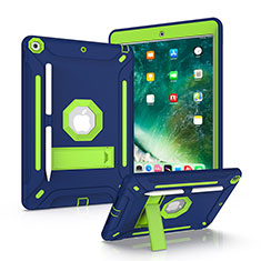 Custodia Silicone e Plastica Opaca Cover con Supporto YJ2 per Apple iPad 10.2 (2020) Blu