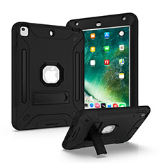 Custodia Silicone e Plastica Opaca Cover con Supporto YJ2 per Apple iPad Mini 4 Nero