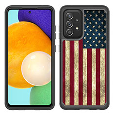 Custodia Silicone e Plastica Opaca Cover Fronte e Retro 360 Gradi JX1 per Samsung Galaxy A52s 5G Multicolore