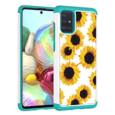 Custodia Silicone e Plastica Opaca Cover Fronte e Retro 360 Gradi JX1 per Samsung Galaxy M40S Giallo