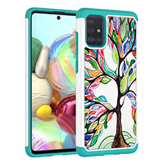 Custodia Silicone e Plastica Opaca Cover Fronte e Retro 360 Gradi JX1 per Samsung Galaxy M40S Verde