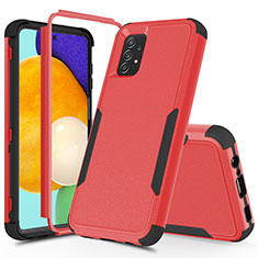 Custodia Silicone e Plastica Opaca Cover Fronte e Retro 360 Gradi MQ1 per Samsung Galaxy A52 5G Rosso