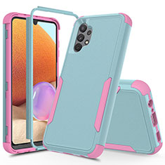 Custodia Silicone e Plastica Opaca Cover Fronte e Retro 360 Gradi MQ1 per Samsung Galaxy M32 5G Multicolore