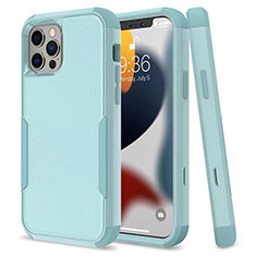 Custodia Silicone e Plastica Opaca Cover Fronte e Retro 360 Gradi per Apple iPhone 13 Pro Verde