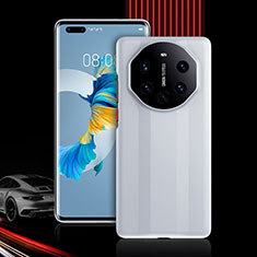 Custodia Silicone e Plastica Opaca Cover Fronte e Retro 360 Gradi R01 per Huawei Mate 40E Pro 4G Bianco