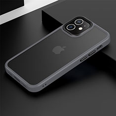 Custodia Silicone e Plastica Opaca Cover N01 per Apple iPhone 12 Grigio
