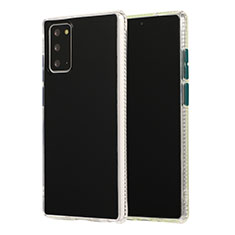 Custodia Silicone e Plastica Opaca Cover N02 per Samsung Galaxy Note 20 5G Nero