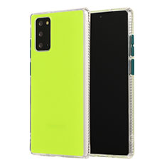 Custodia Silicone e Plastica Opaca Cover N02 per Samsung Galaxy Note 20 5G Verde Pastello