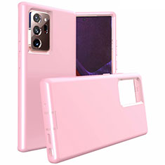 Custodia Silicone e Plastica Opaca Cover N02 per Samsung Galaxy Note 20 Ultra 5G Rosa