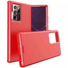 Custodia Silicone e Plastica Opaca Cover N02 per Samsung Galaxy Note 20 Ultra 5G Rosso