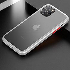 Custodia Silicone e Plastica Opaca Cover per Apple iPhone 11 Pro Max Bianco