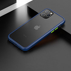 Custodia Silicone e Plastica Opaca Cover per Apple iPhone 11 Pro Max Blu