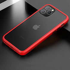 Custodia Silicone e Plastica Opaca Cover per Apple iPhone 11 Pro Max Rosso