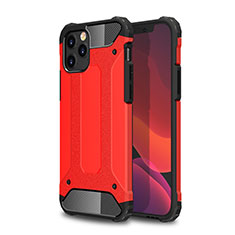 Custodia Silicone e Plastica Opaca Cover per Apple iPhone 12 Max Rosso