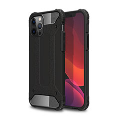 Custodia Silicone e Plastica Opaca Cover per Apple iPhone 12 Pro Nero